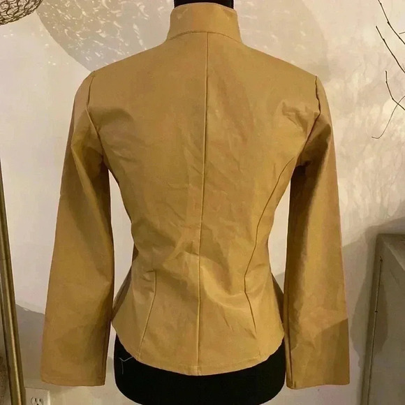 Nara Camicie made In Italy 🇮🇹 faux leather jacket size XS-S NWOT - Picture 4 of 6